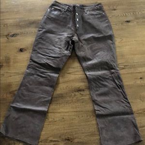 Route 66 Brown Leather Pants